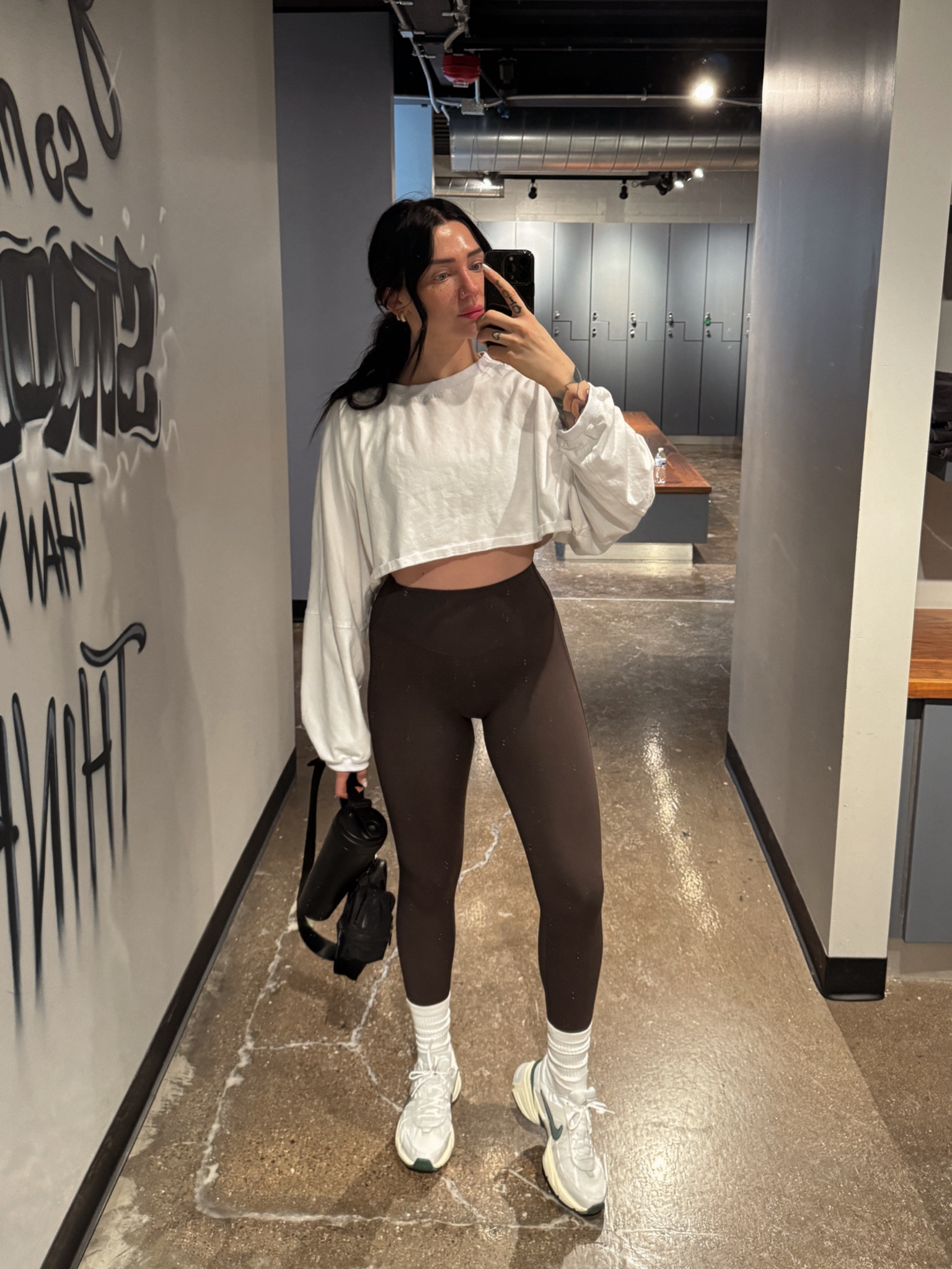 Gym OOTD: out of my comfort zone in a brown legging but LOVE, and paired it with a new Nike running shoe! 

Went for the white / green / cream combo on the Nike V2K and totally recommend if you’re not a big silver girly!

#LTKfitness #LTKshoecrush #LTKfindsunder100