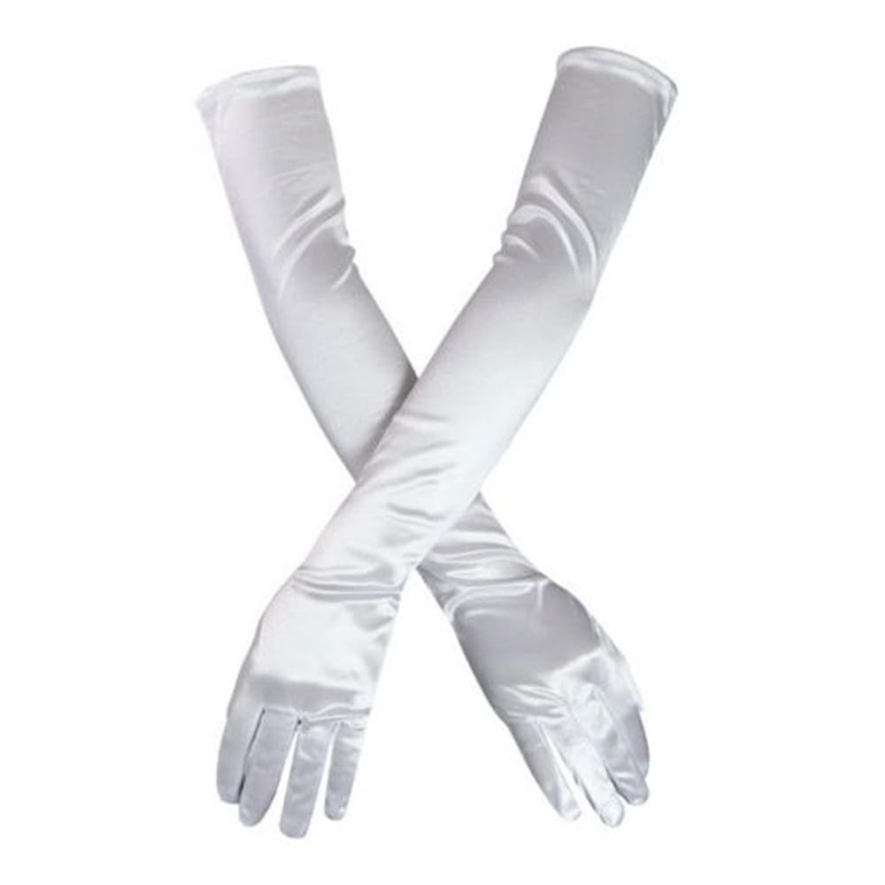 Women's Evening Party 21" Long Satin Finger Gloves | Amazon (CA)
