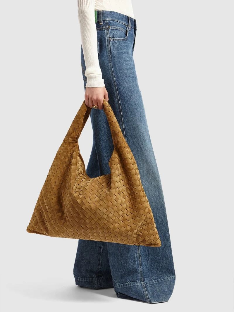 Large Hop suede shoulder bag | Luisaviaroma