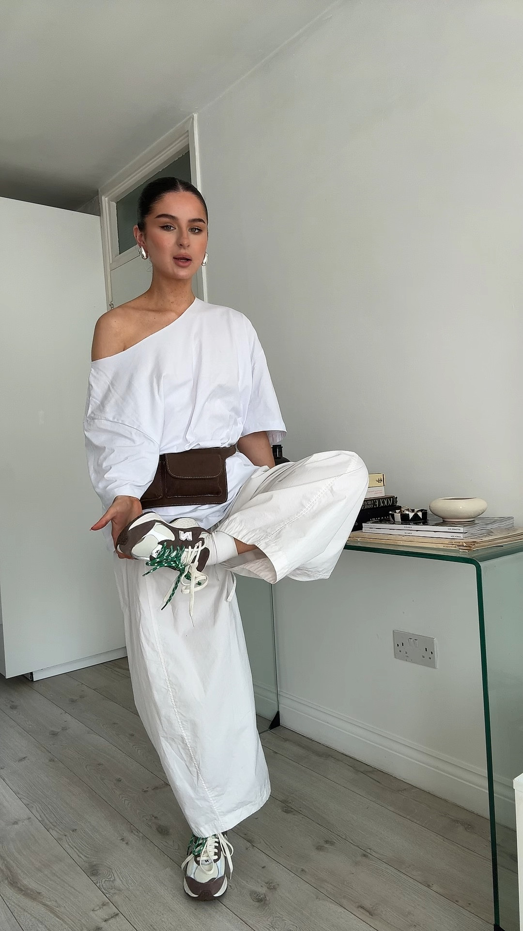 Outfit of the day 

Belt bag, cos barrel trousers, white barrel trousers, new balance 2002R, asos, white T-shirt, summer look, summer outfits 

#LTKeurope #LTKsummer #LTKstyletip