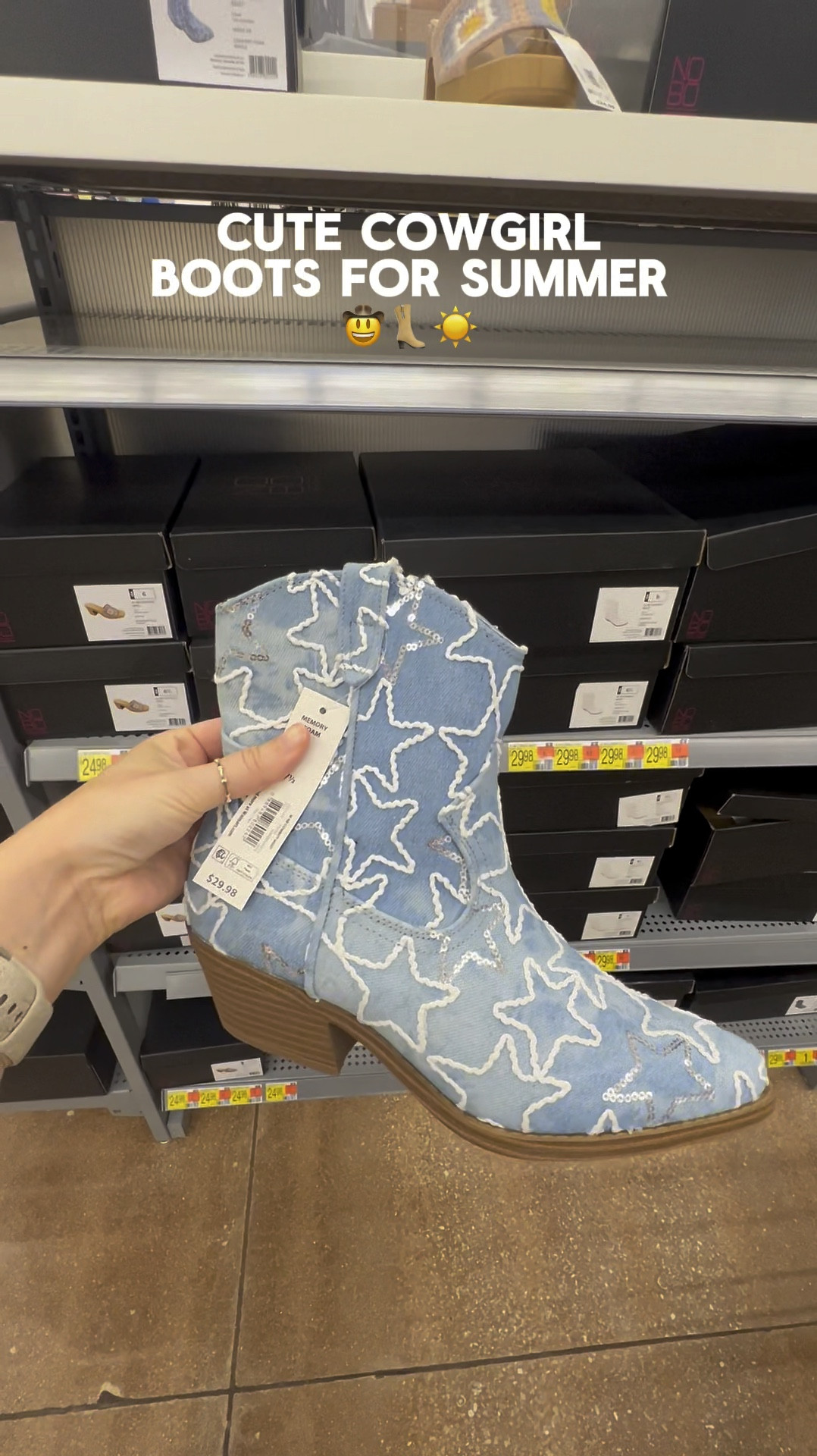 These cowgirl boots are so cute for summer concerts, line dancing, to pair with a summer dress & more! Both priced under $30! 👢🌟🫶🏼💖 

#LTKShoeCrush #LTKSeasonal #LTKFindsUnder50