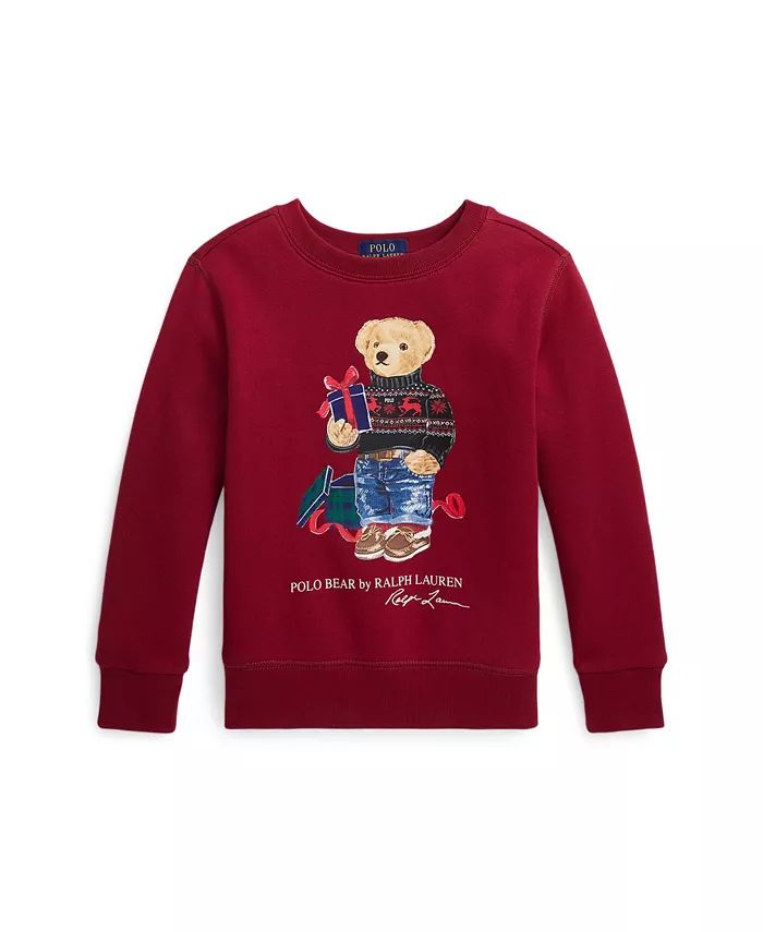 Toddler and Little Boys Polo Bear Fleece Sweatshirt | Macy's