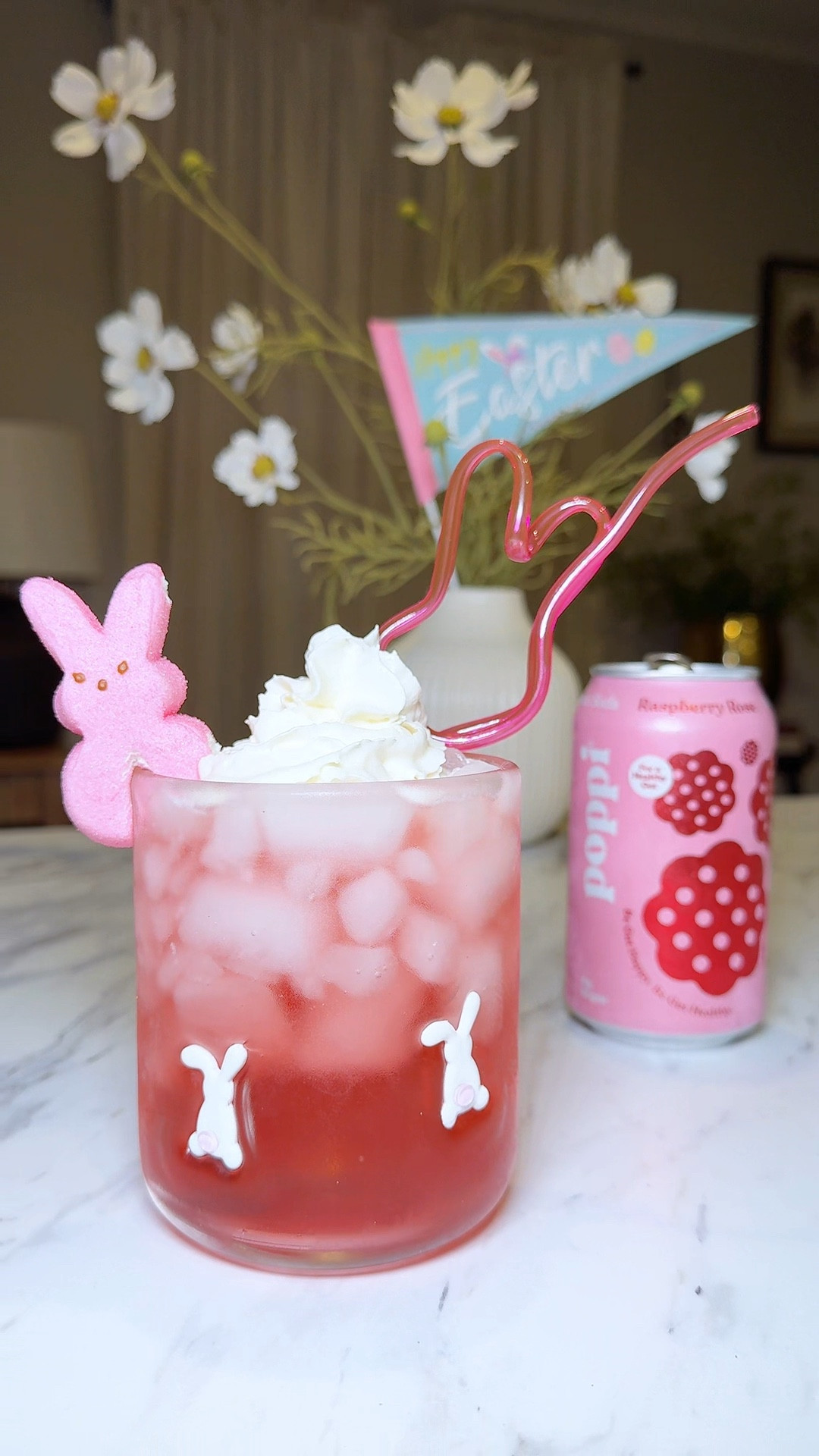 A Poppi soda with a little twist! 🐰🌸🩵🐇🌼

#LTKHome #LTKParties #LTKSeasonal