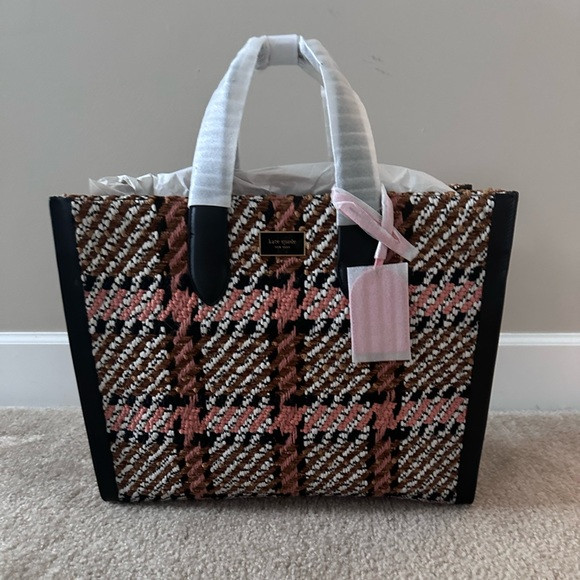 Kate Spade Manhattan Dancer Tote Chunky Plaid | Poshmark