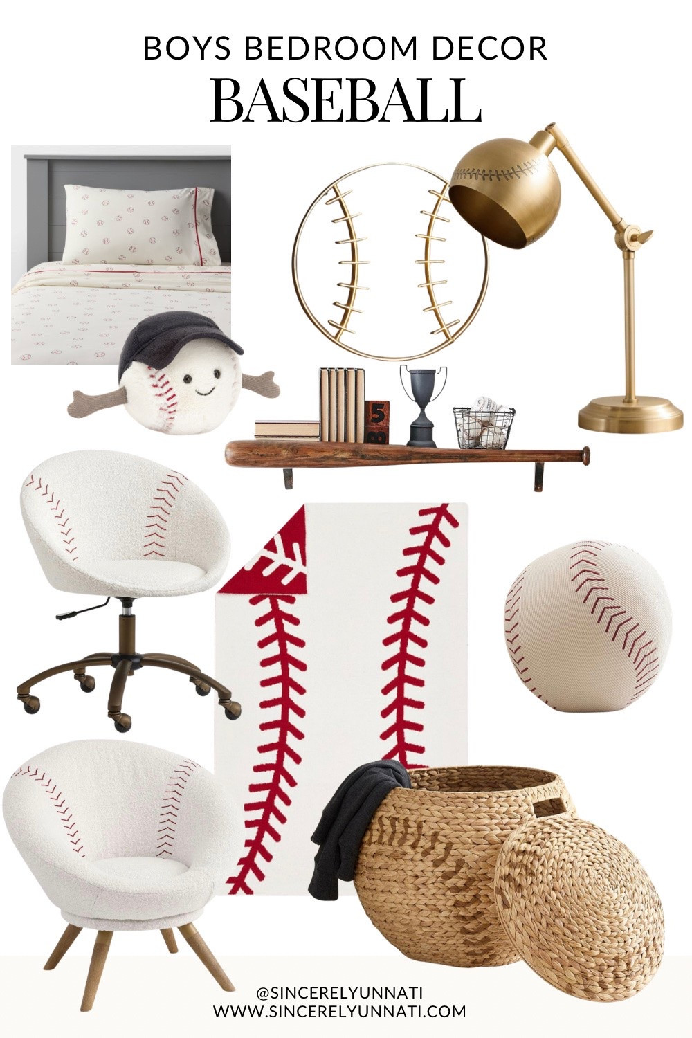 Baseball room decor for boys ⚾️ sharing the cutest neutral sports bedroom finds — bedding, wall decor, chairs + storage ideas!

boys bedroom decor, baseball room, kids sports room, neutral kids decor, toddler boy room

#LTKHome