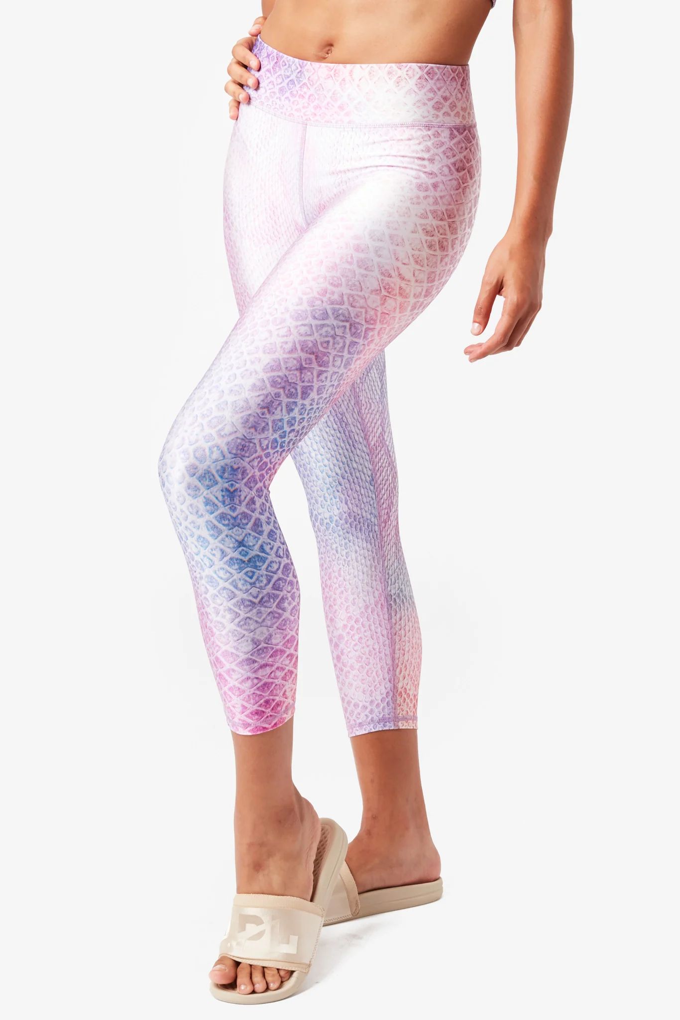 Pink Python Hi-Shine Capris | Terez