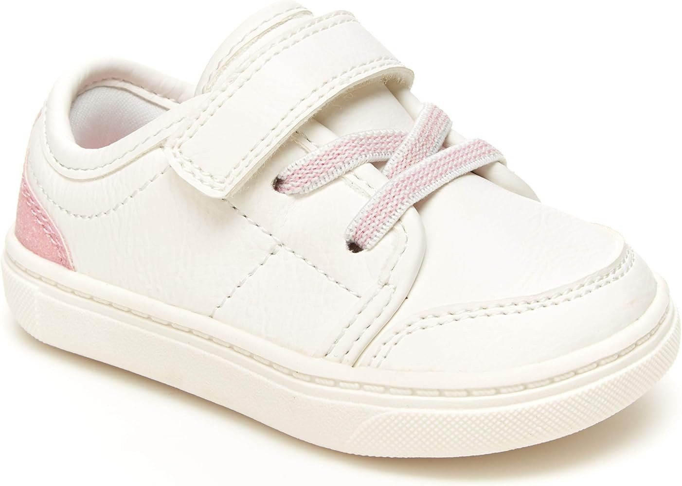 Amazon.com: Simple Joys by Carter's Unisex Babies' Jesse Sneaker, White/Pink, 4 Infant (0-1 Year)... | Amazon (US)