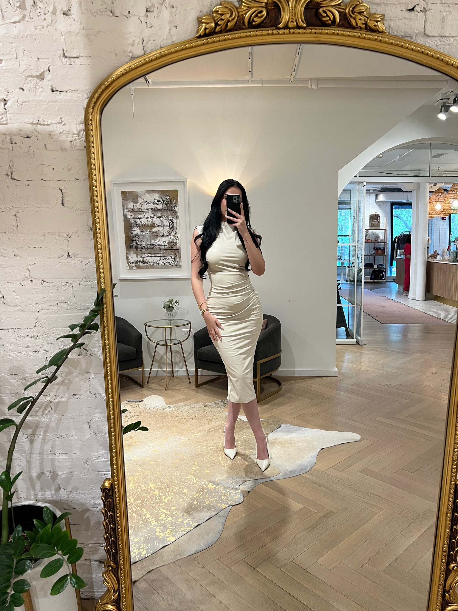 Leather, Naked Wardrobe dress