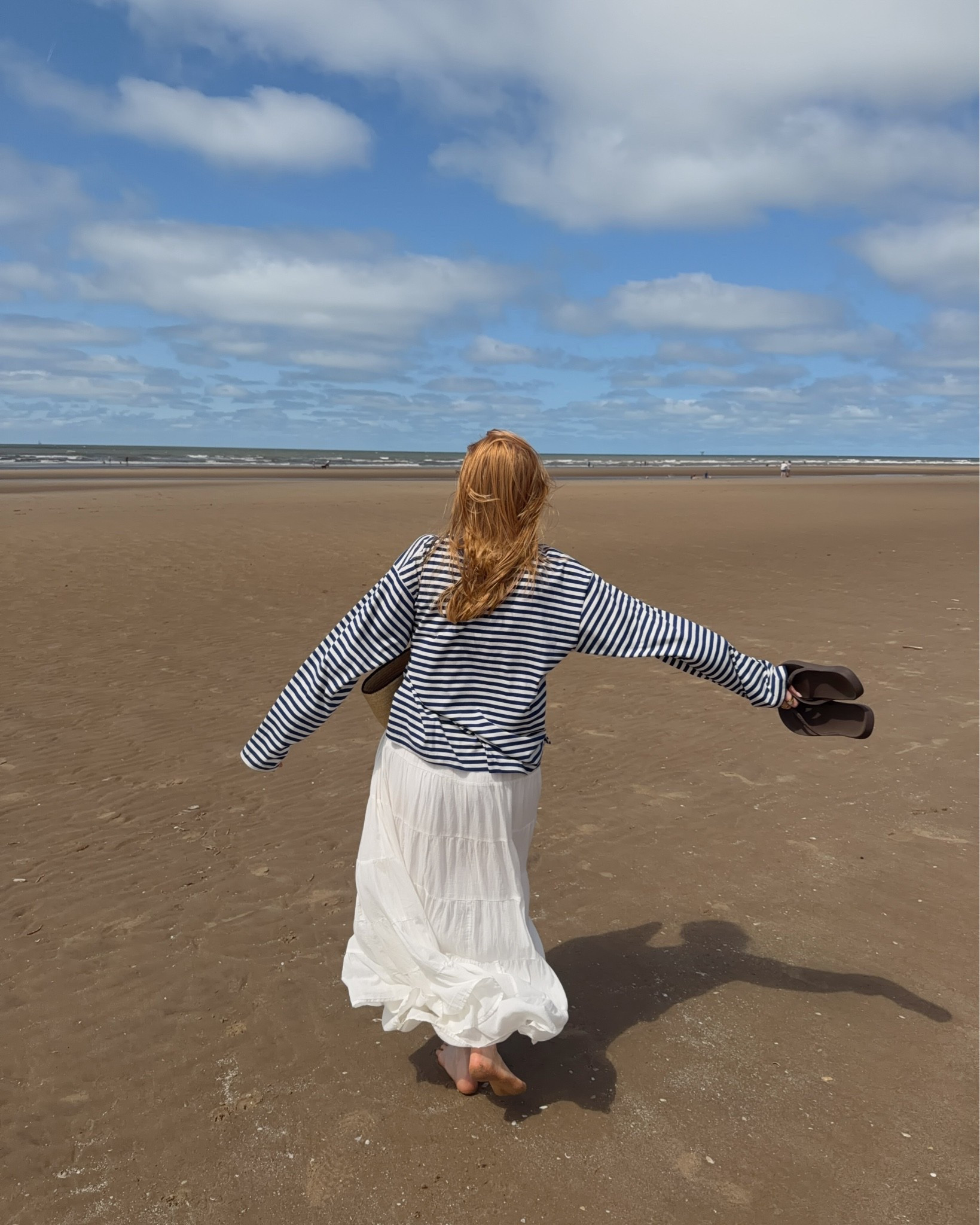 Stripe Tee, Monki, Oversized T Shirt, White Maxi Skirt, Summer Style, Beach Outfit

#LTKsummer #LTKuk #LTKeurope