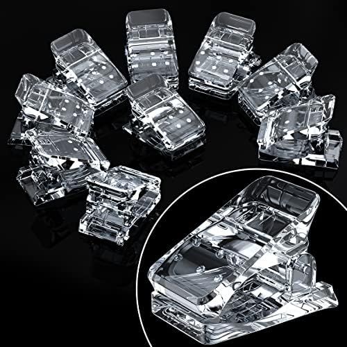 10PCS Nail Tips Clip for Quick Building Poly Gel Extension Clamp, Nail Clips for Nail Forms Plast... | Amazon (US)