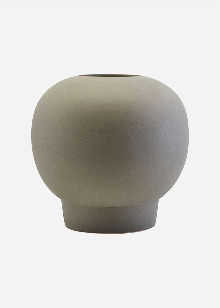 Glazed Stoneware Vase in Grey | Shop Boutique Vases at Afloral.com | Afloral