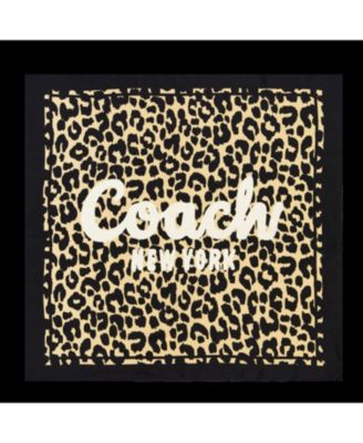 Women's Script Leopard Print Silk Bandana Scarf | Macy's