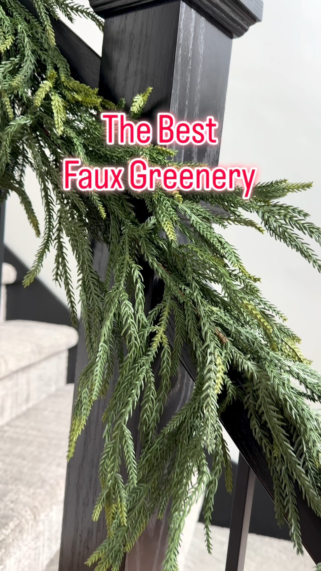 The best faux greenery
Faux garland
Christmas decorations for your staircase 

#LTKHome