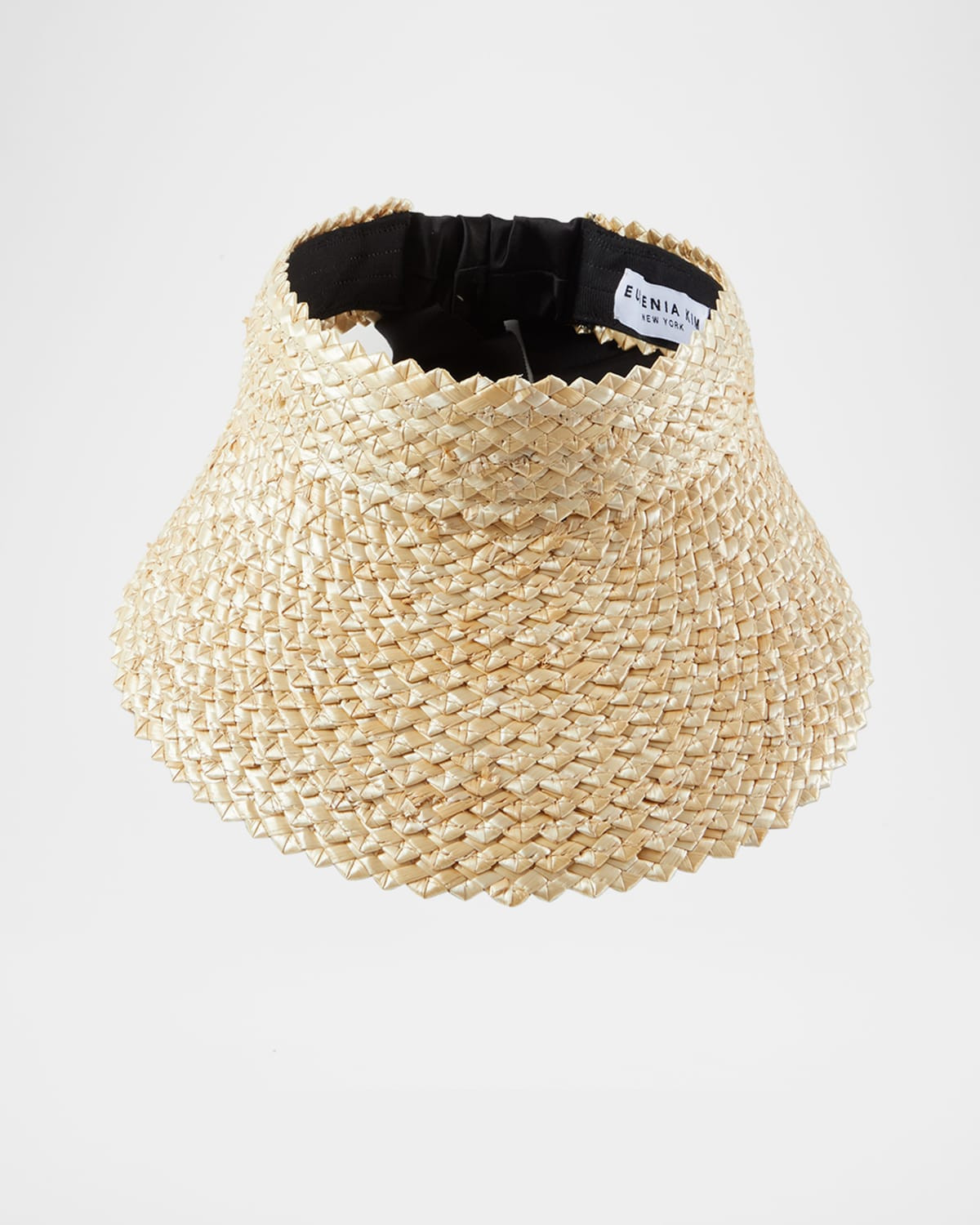 Ricky Braided Straw Visor | Neiman Marcus