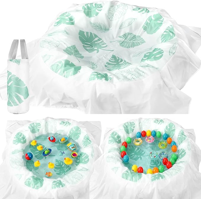 Soulchen Beach Pool 6.56 x 6.56 Feet Waterproof Pool and Beach Blanket Portable Water Game Flexib... | Amazon (US)