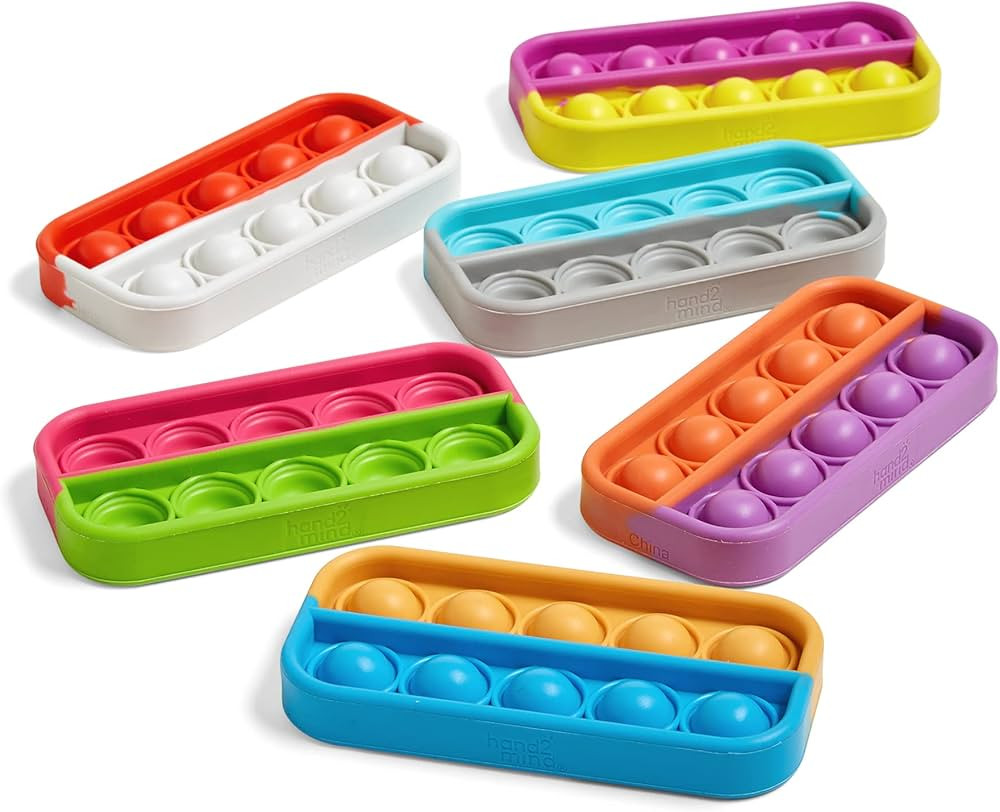 hand2mind Ten Frame Sensory Bubble Poppers, Pop Fidget Toys for Kids, Math Manipulatives Kinderga... | Amazon (US)