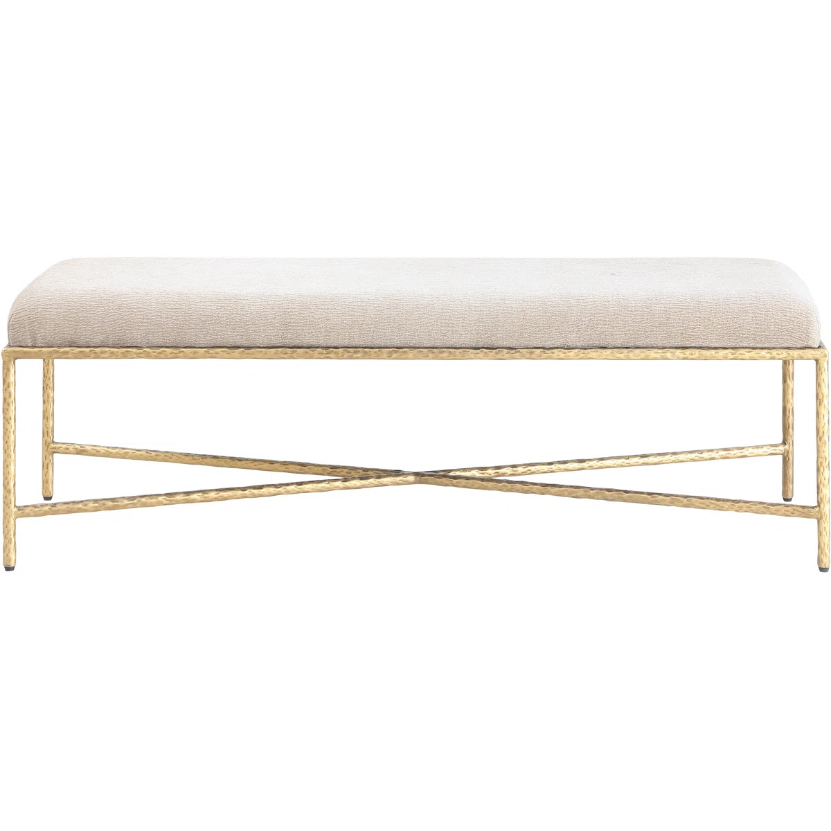 Iyania Chenille Fabric Bench | Wayfair North America