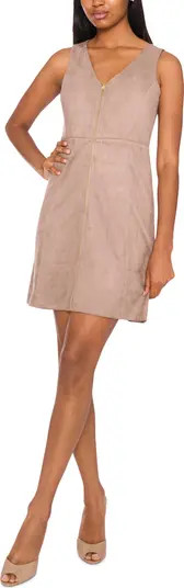 Zip Front Sleeveless Minidress | Nordstrom