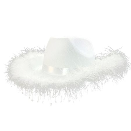 DoubleYi Cowboy Hat Festival Wearing Creative Funny Rhinestone Feather Cowboy Hat | Walmart (US)