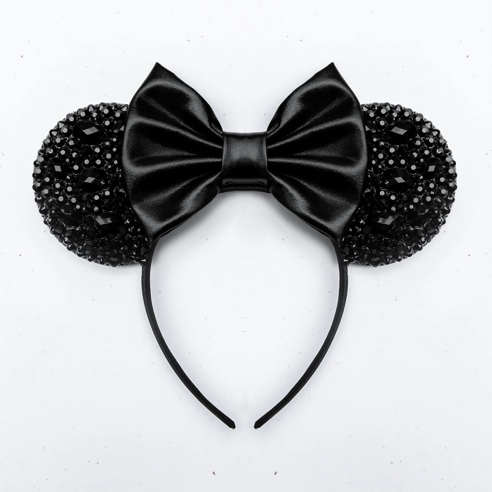 Deep Black Sparkle Ears / Disney Inspired Mickey Minnie Mouse | Etsy | Etsy (US)