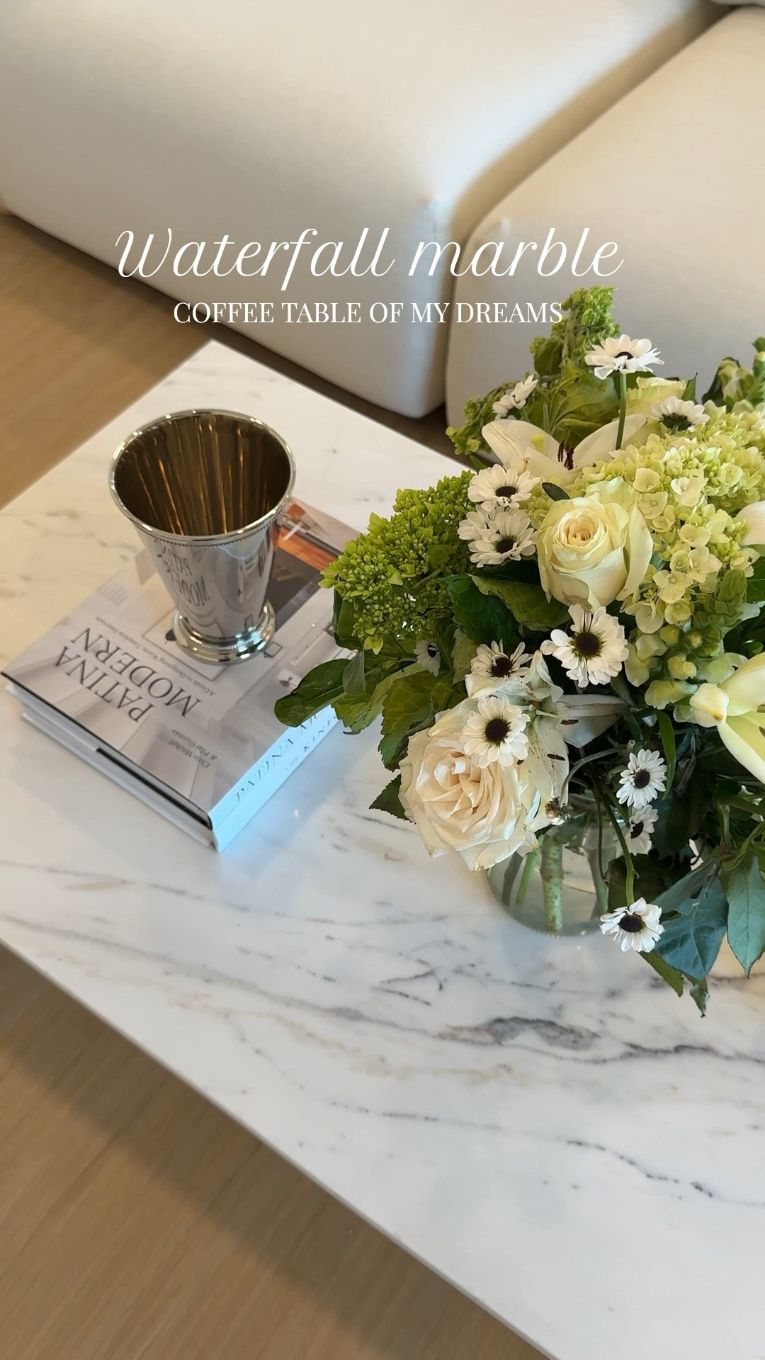 The beautiful marble Coffee Table that we’ve been eyeing for a long time! It has a stttunnnnning waterfall effect on each side and makes for a perfect anchor piece in the living room 🤍 

#marblecoffeetable #coffeetable 

#LTKHome