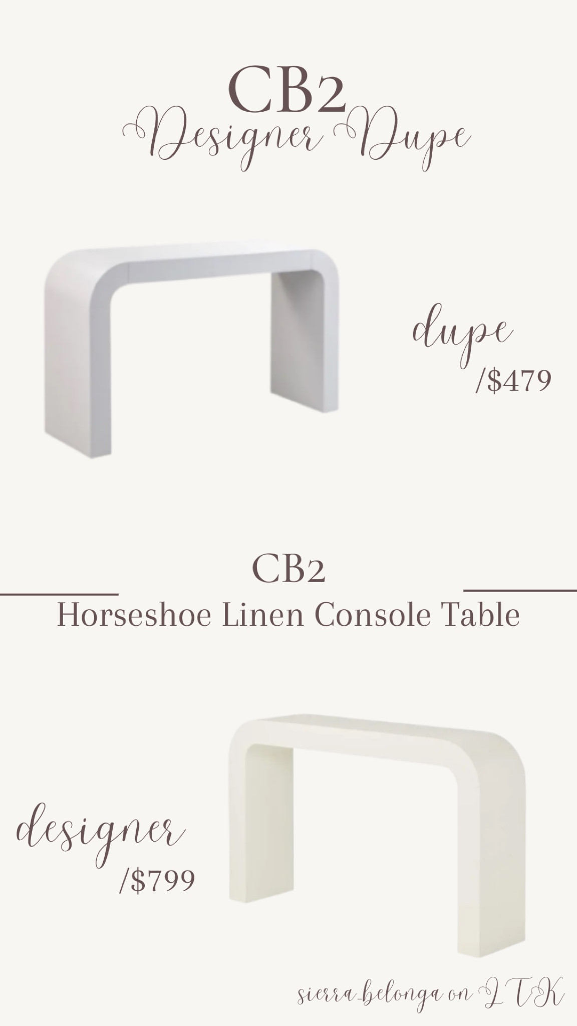 Get the look for less! Waterfall console table 

#LTKFind #LTKstyletip #LTKhome