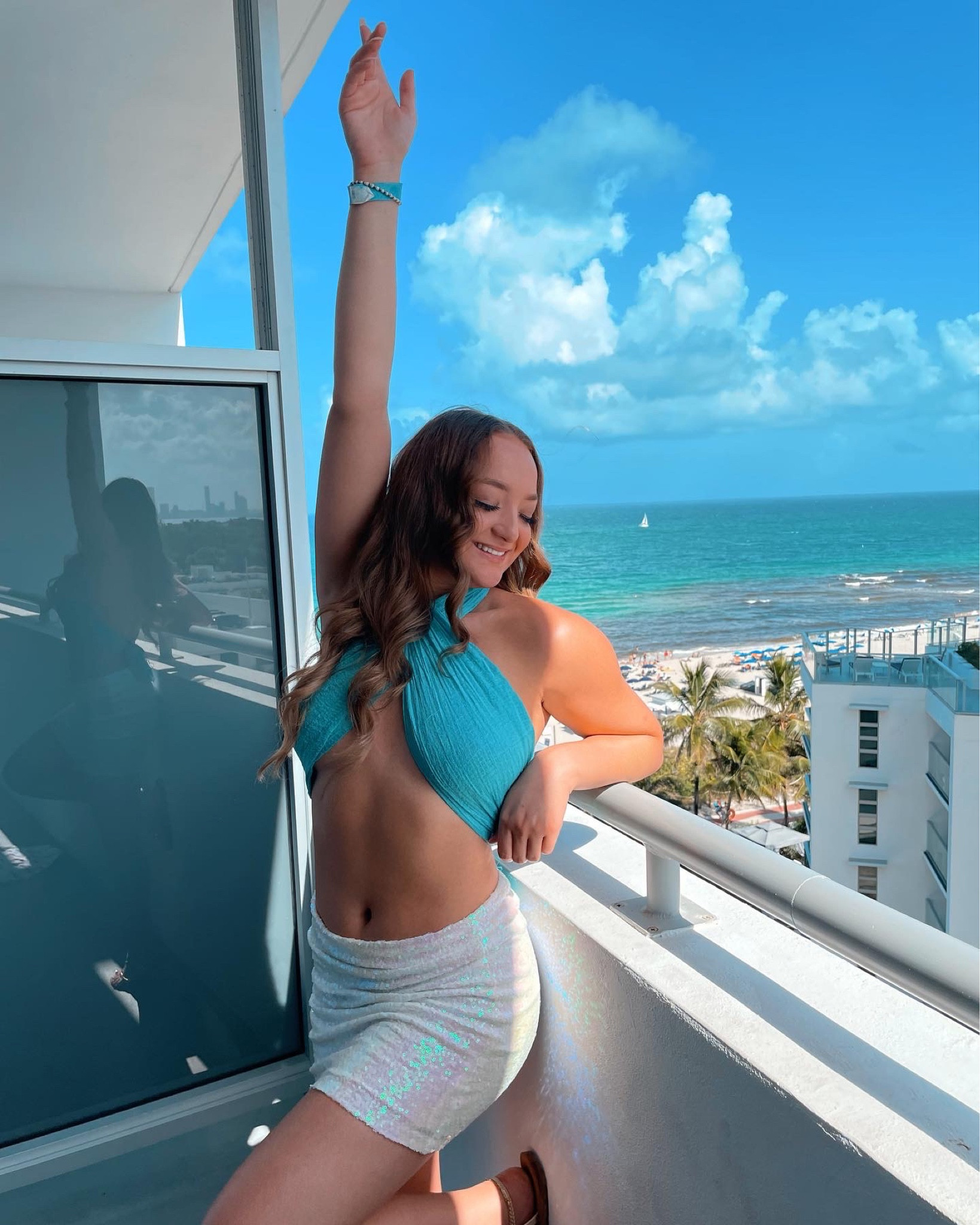 Amazon Spring and summer outfits by the beach! 
Size M


#ltk sparkling white skirt , bikini cover up , vacation outfit , spring outfit , spring dress , teal top , white skirt , beach dress , beach wear , bikini cover up 

#LTKunder50 #LTKswim #LTKstyletip