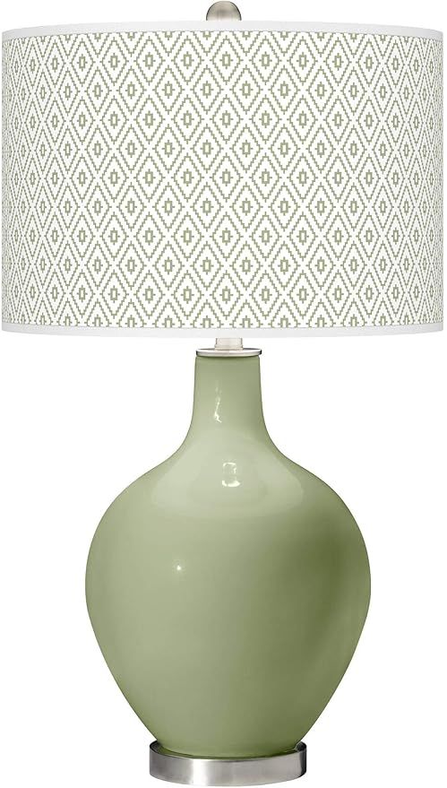 Color + Plus Majolica Green Diamonds OVO Table Lamp | Amazon (US)