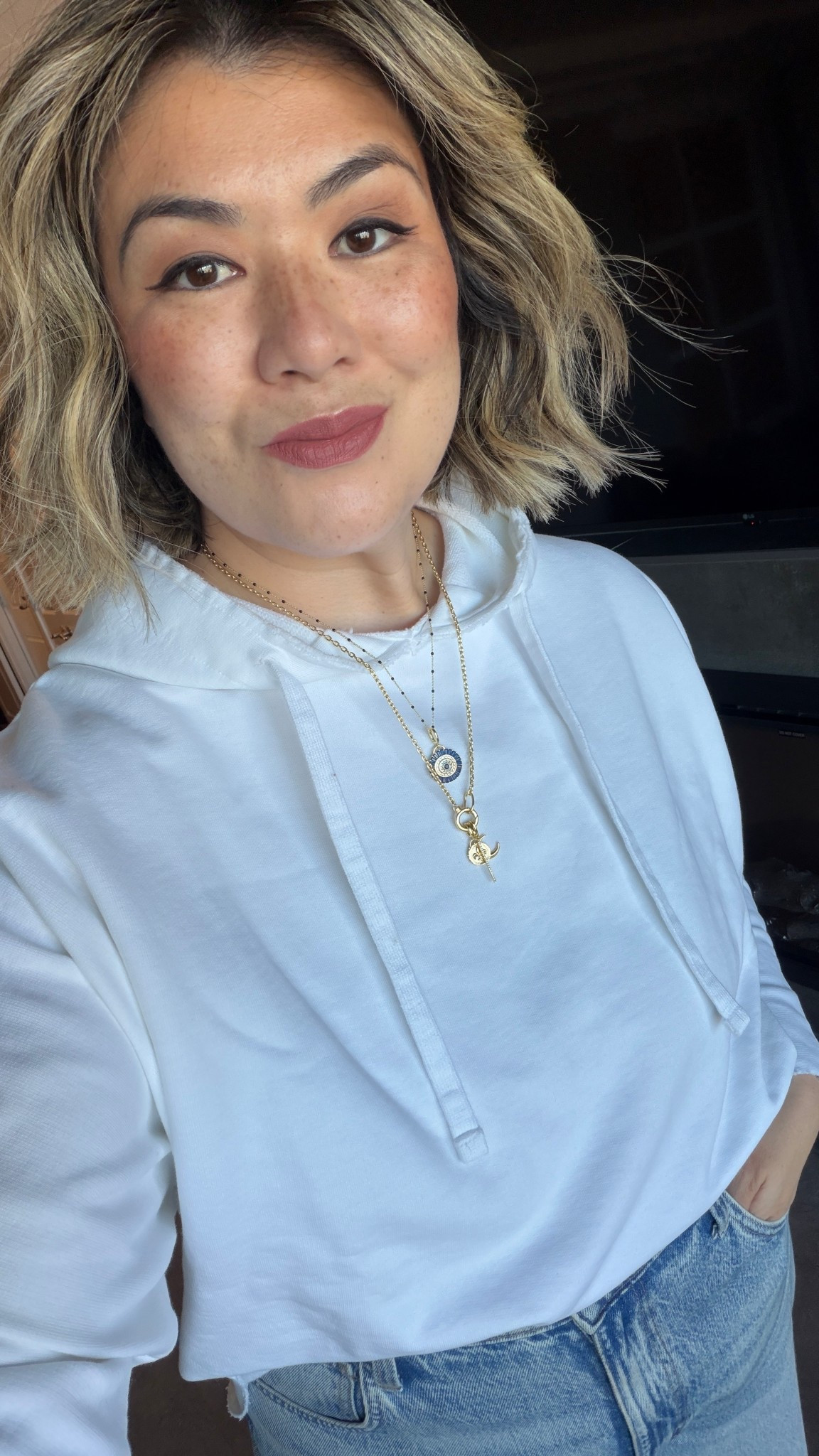 My current necklace stack! I’ve been such a big fan of the evil eye 🧿 and I love this version. I don’t remove my necklaces before showering or working out (though I probably should), no tarnishing or discoloration  

#LTKOver40 #LTKMidsize