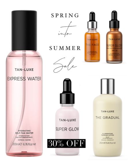 All of my favorite Tan-Luxe  products are 30% off! They are all so easy to use and give you a beautiful a streak free glow. ✨ @tan_luxe #tanluxepsrtner 