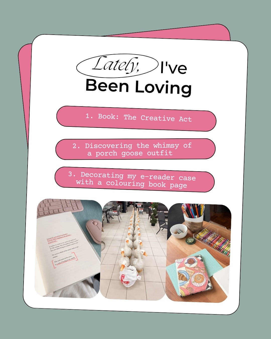 Things I’ve been loving this week