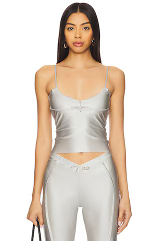 SAMI MIRO VINTAGE Double Layer Tank Top in Quartz Stretch from Revolve.com | Revolve Clothing (Global)