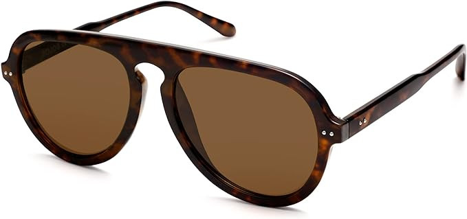 SOJOS Retro Aviator Sunglasses Womens Mens Vintage Plastic Frame Shades Lentes De Sol Para Mujer ... | Amazon (US)