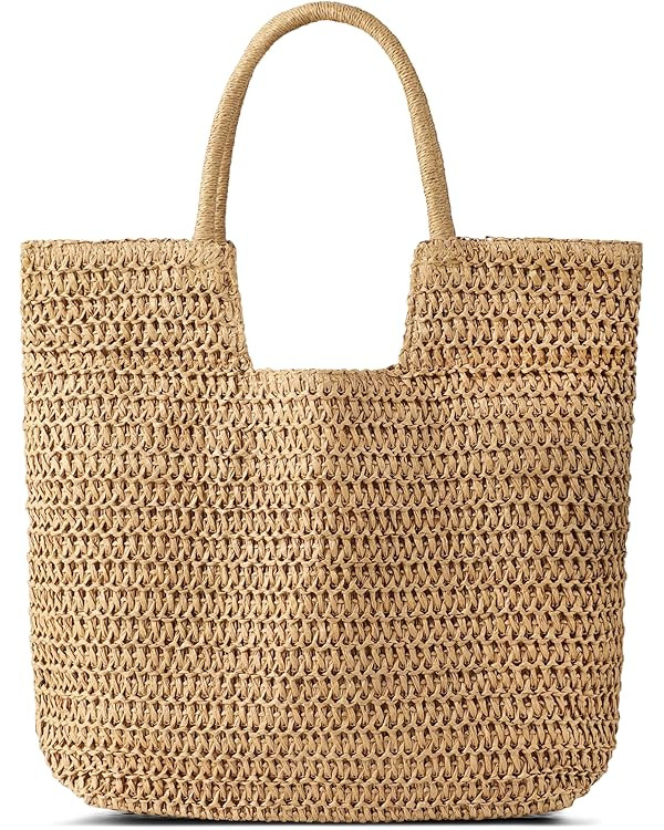 Straw Beach Bags for Women - Summer Woven Tote Bag Shoulder Handbags, Large Beach Bag for Women f... | Amazon (US)