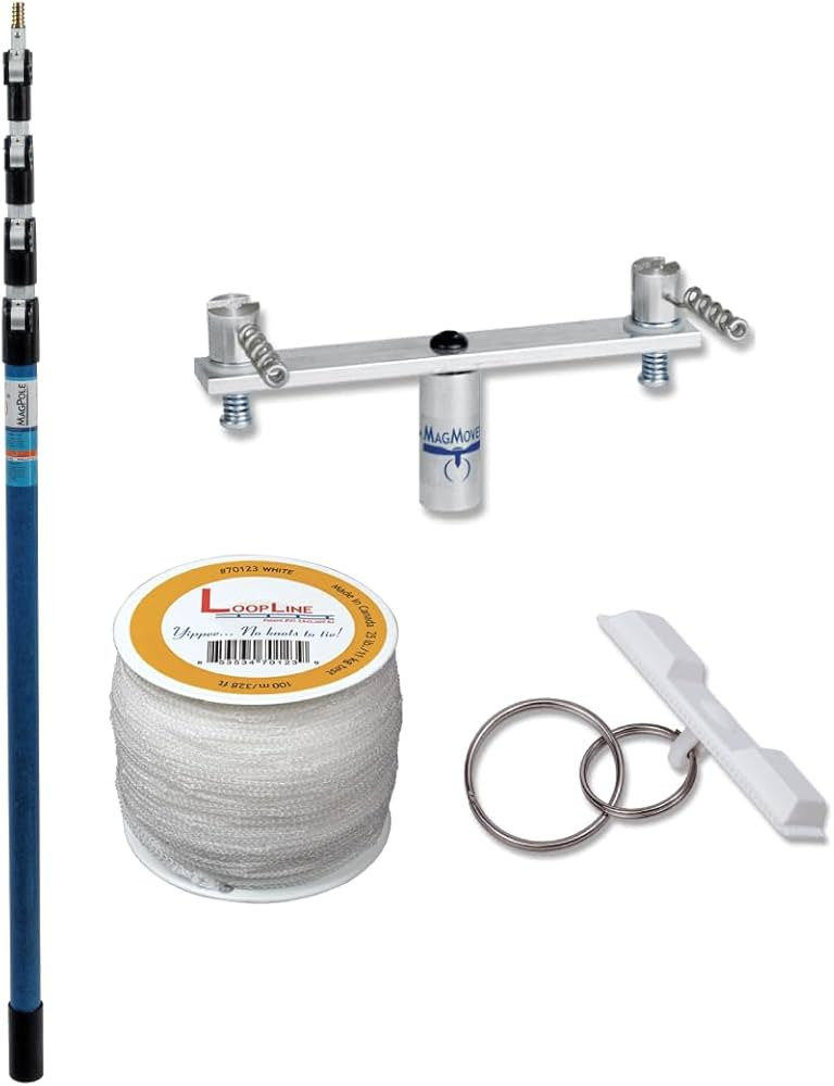 Magnetic Hanging System for Ceiling Décor and Signage - Kit Includes 1 Four Button MagPole, 1 St... | Amazon (US)