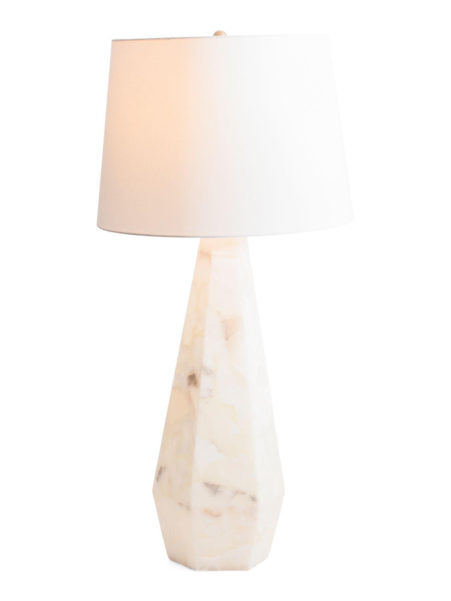 37in Alabaster 6 Sided Table Lamp | Marshalls