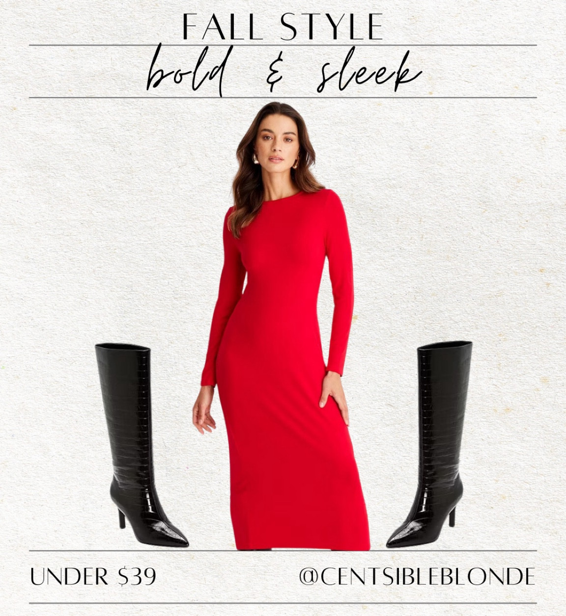 Long sleeve dress
Red dress
Pointed toe black boots
Sleek boots
Midi dress
Tall boots
Fitted dress
Holiday outfit idea
Date night outfit 
Fall outfit 
Target dress 
Christmas outfit 
Christmas dress 

#LTKShoeCrush #LTKHoliday #LTKFindsUnder50
