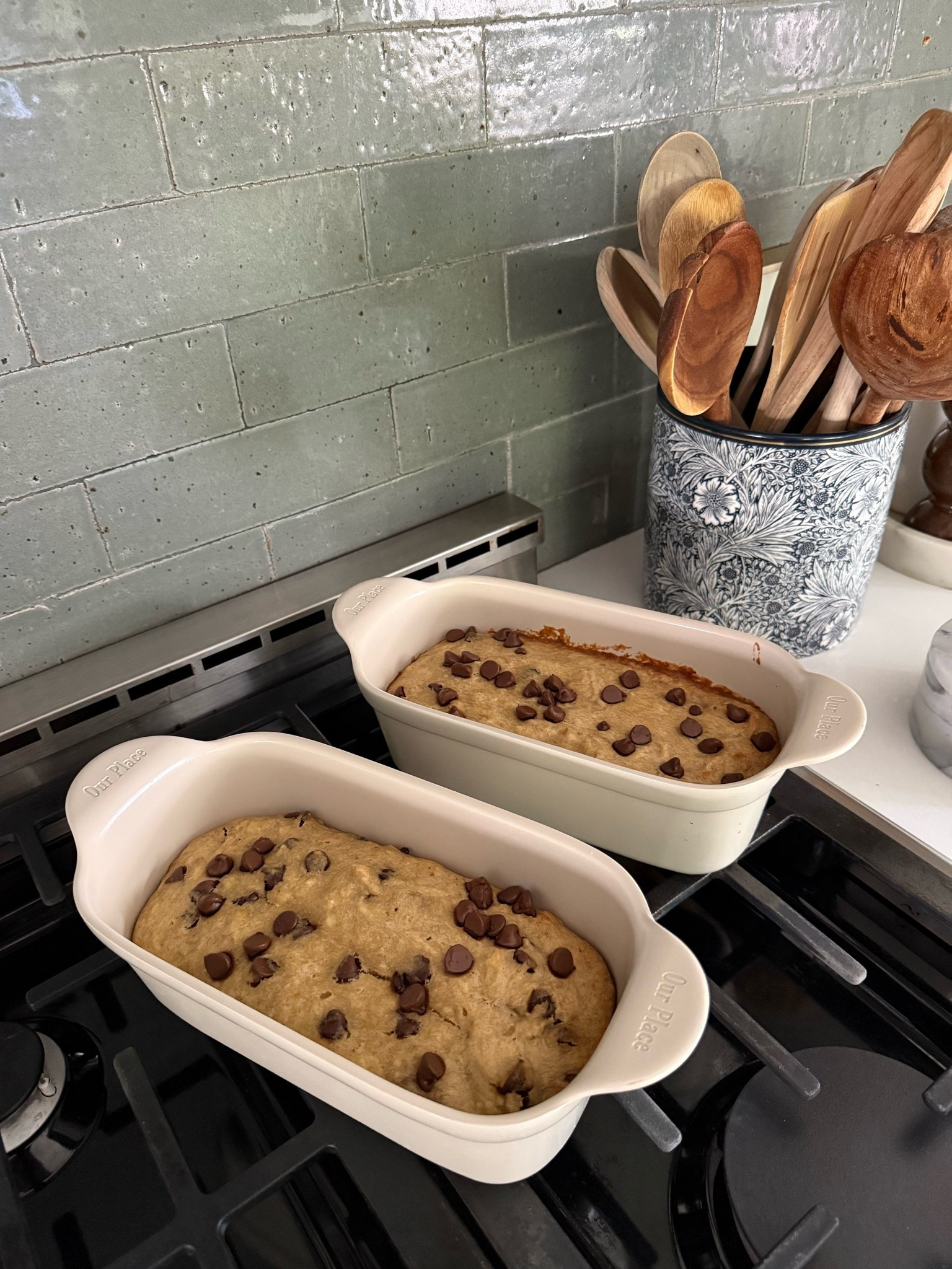 Baking banana bread for the kids for after school! This is my favorite bakeware — we own the full set and use it constantly! Non-stick, non-toxic and bakes everything quickly and evenly!

#LTKmomlife #LTKmorningroutine #LTKHome
