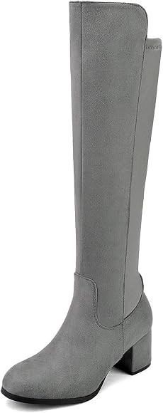 DREAM PAIRS Women's Knee High Stretchy Fashion Boots | Amazon (US)