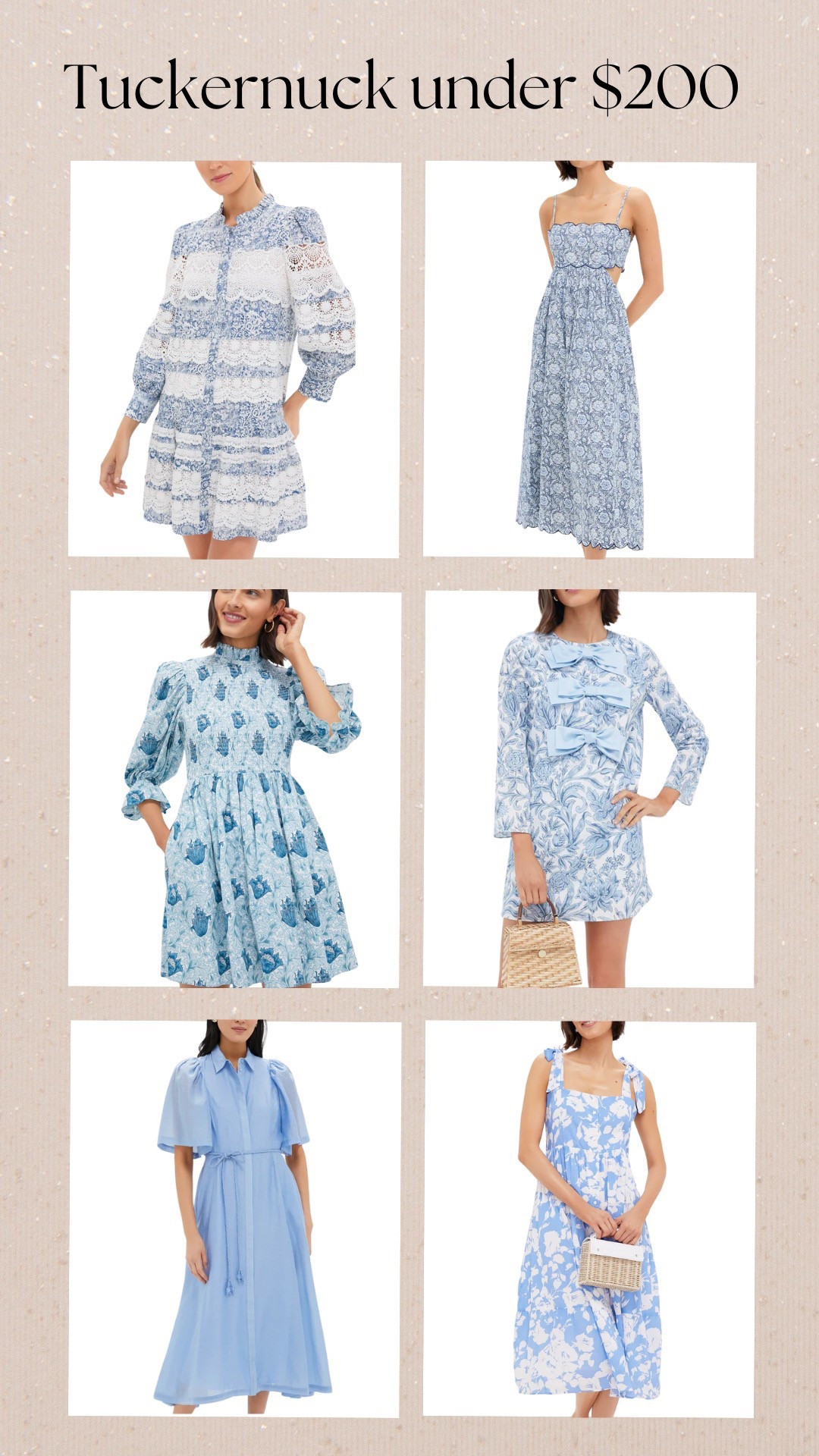 Tuckernuck dresses under $200! Love blue and white for spring and summer 💙

#LTKSeasonal