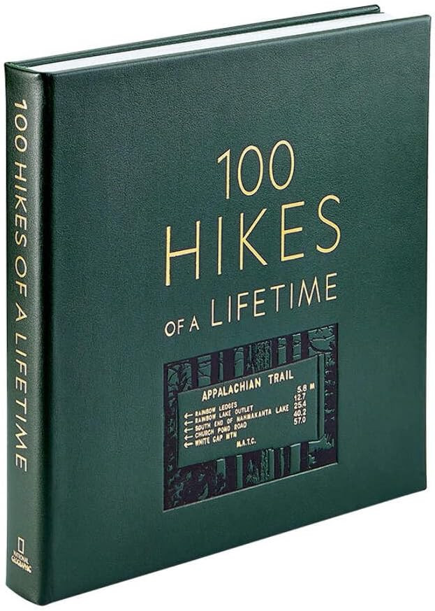 100 Hikes Of A Lifetime: The World's Ultimate Scenic Trails - Graphic Image Leather Bound Book Gr... | Amazon (US)