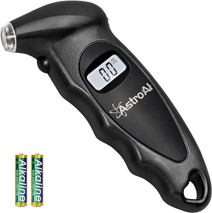 AstroAI Digital Tire Pressure Gauge with Replaceable AAA Batteries, 150 PSI 4 Settings Stocking S... | Amazon (US)