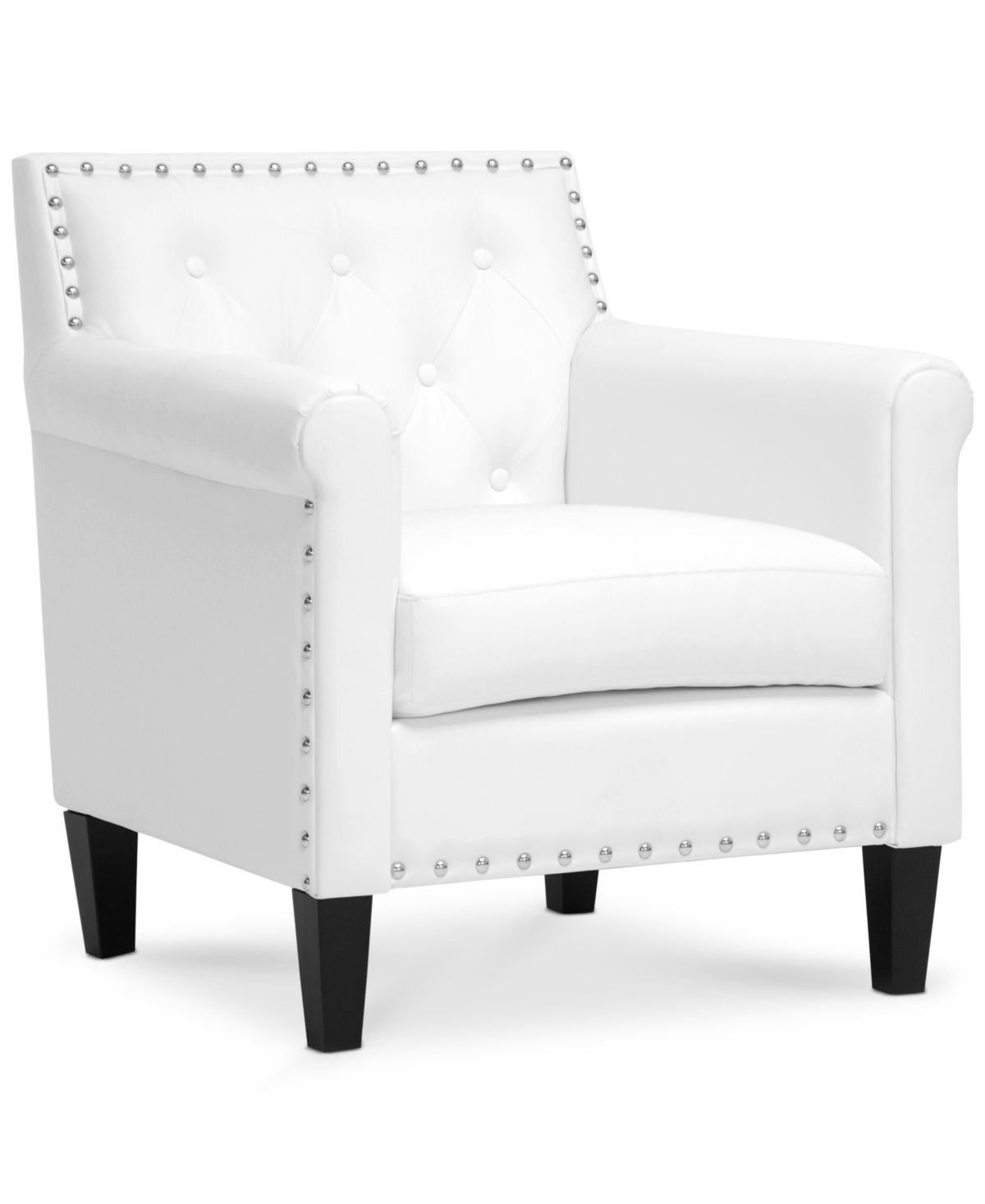 Antonia Faux Leather Accent Chair | Macys (US)