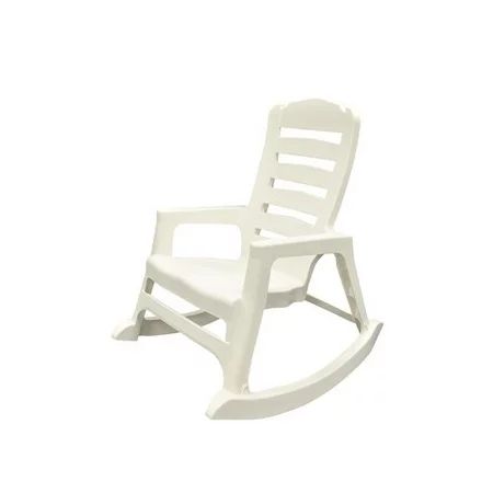 Adams Adirondack Real Comfort Plastic Rocking Chair, White | Walmart (US)