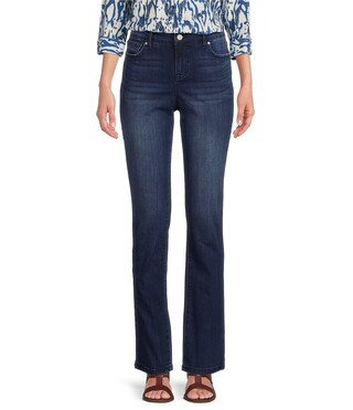 Chelsea Straight Leg High Rise Stretch Denim Jeans | Dillard's