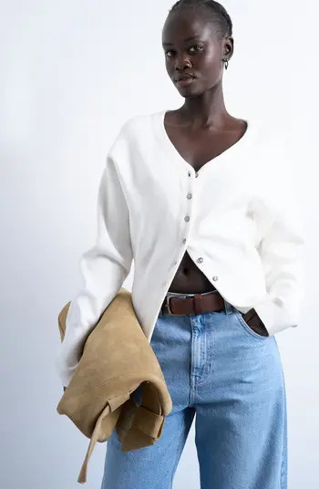 V-Neck Fitted Waist Cardigan | Nordstrom