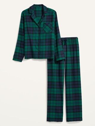 Patterned Flannel Pajama Set for Women | Old Navy (US)