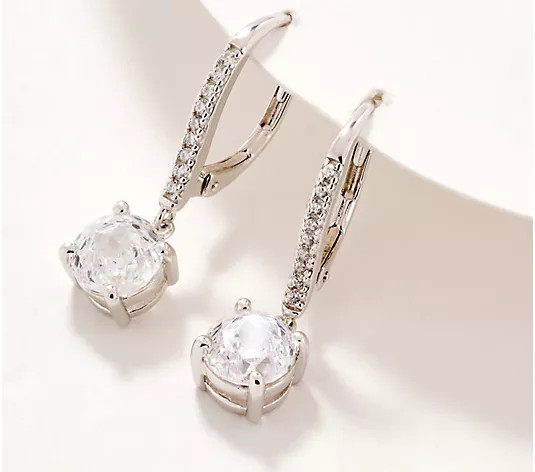 Make Your Selection: Diamonique Classics Rose Cut Leverback Earrings w/ Box | QVC