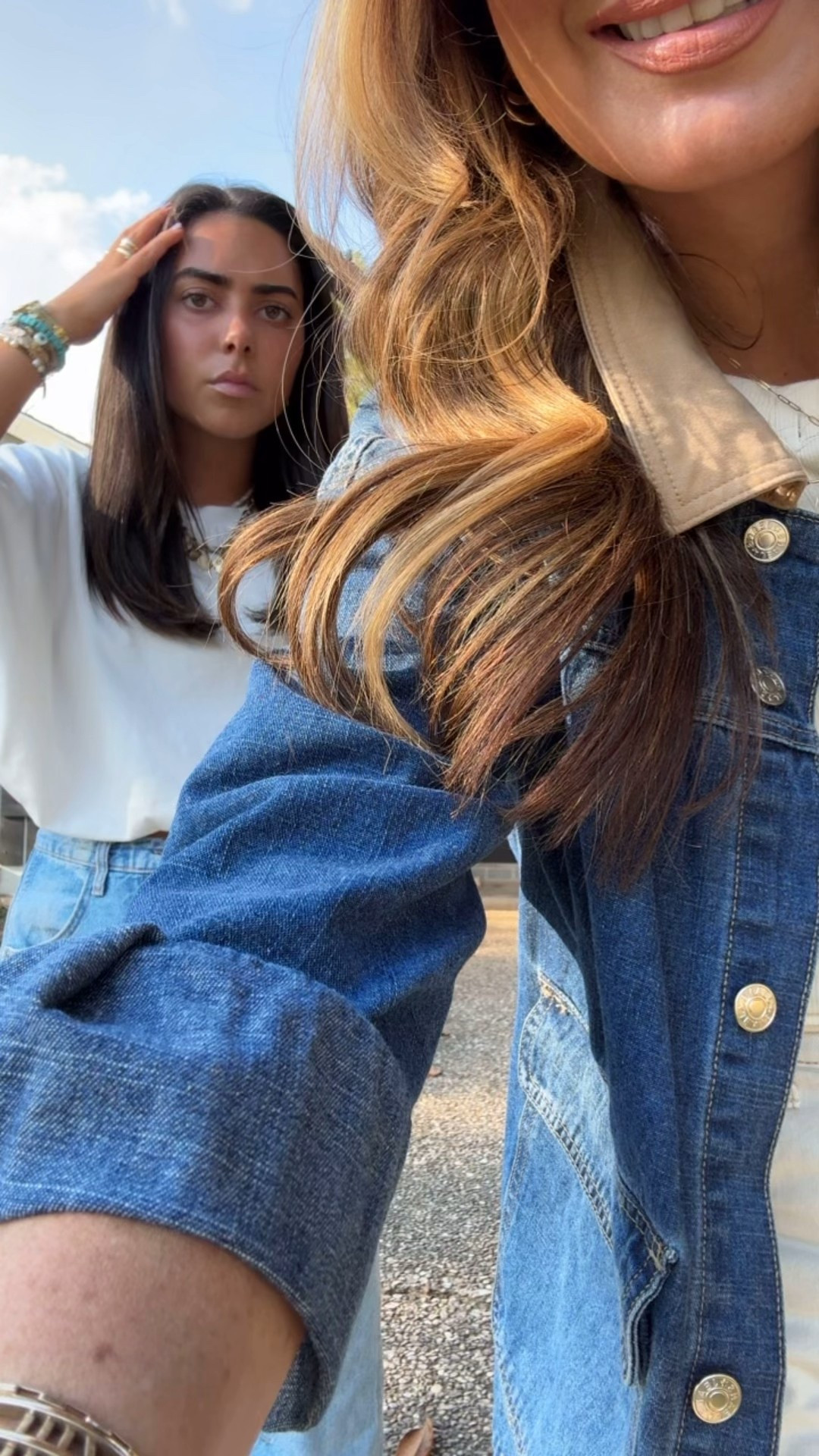 Bella & I ~ what we wore to lunch!! 
Barrel jeans and my look for less barn jacket!! It’s part of the Black Friday sale right now. I sized up to a large for oversized fit. 


#LTKFindsUnder50 #LTKPetite #LTKSeasonal