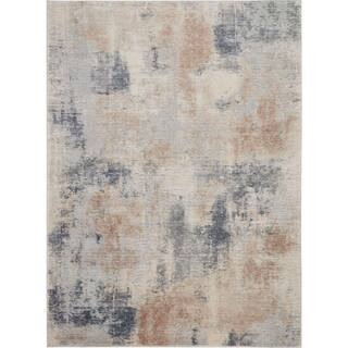 Rustic Textures Beige/Grey 9 ft. x 13 ft. Abstract Contemporary Area Rug | The Home Depot